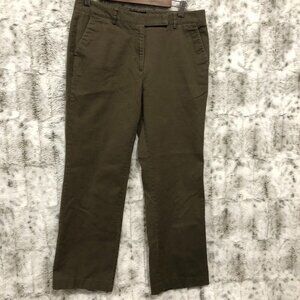 Talbots Pants Womens 8 Olive Green Pockets Stretch Heritage Boot  Pants